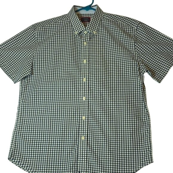 Untuckit Other - Untuckit Men's Medium Black & White Gingham Short Sleeve Shirt